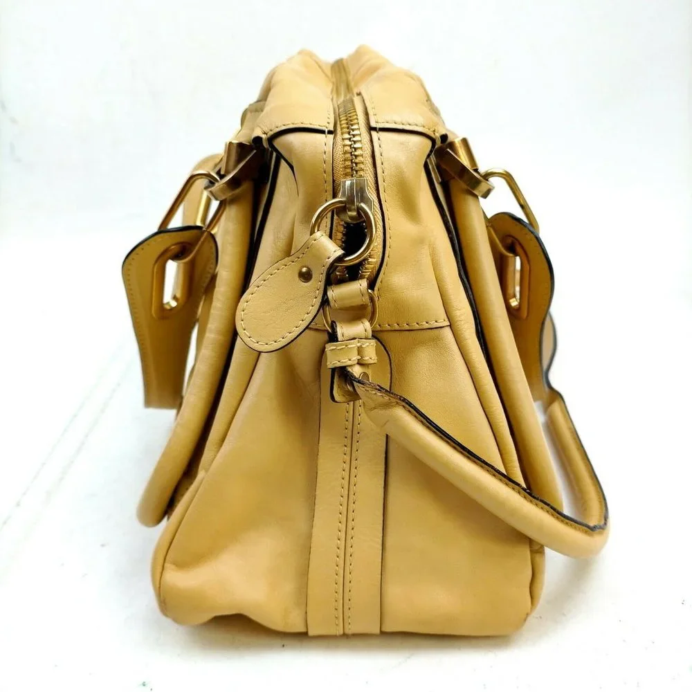 Chloe Hand Bag Brown Leather